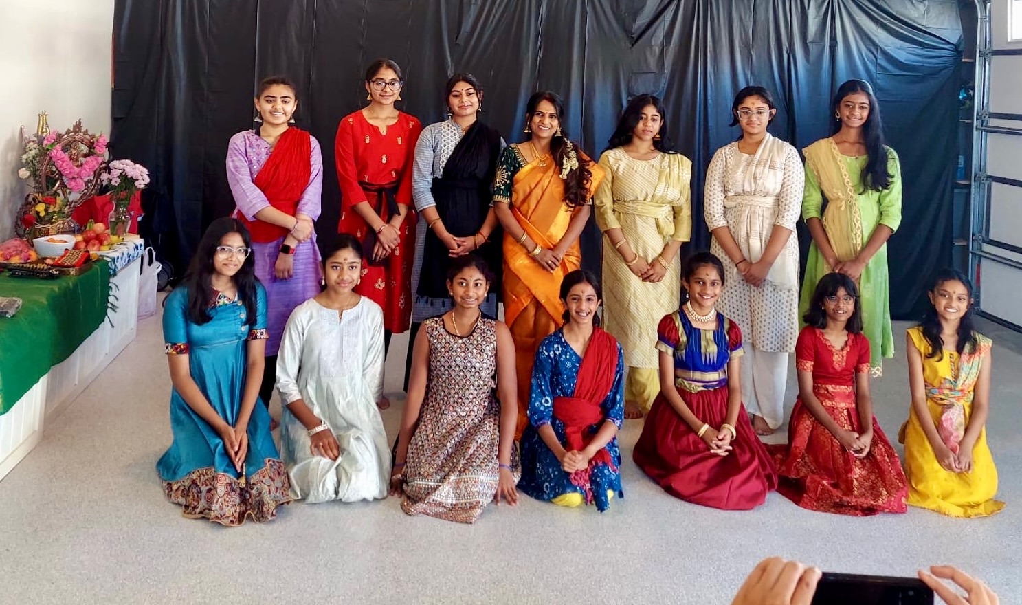 Kargi Kala Kendra students in traditional attire